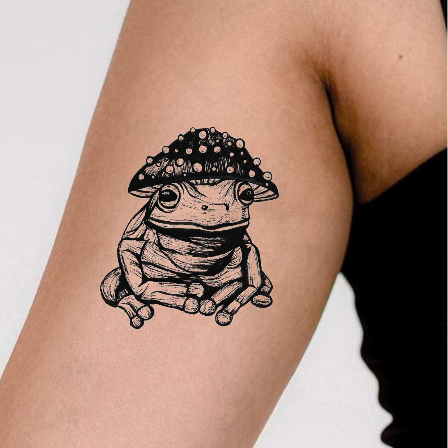 Fungi Frog Tattoo